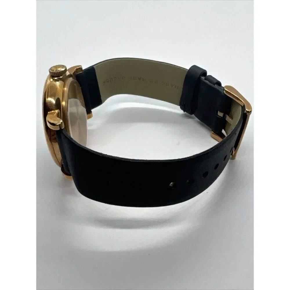 Marc by Marc Jacobs Baker MBM1329 Women's Blue Leather Analog Dial Watch JNA678
